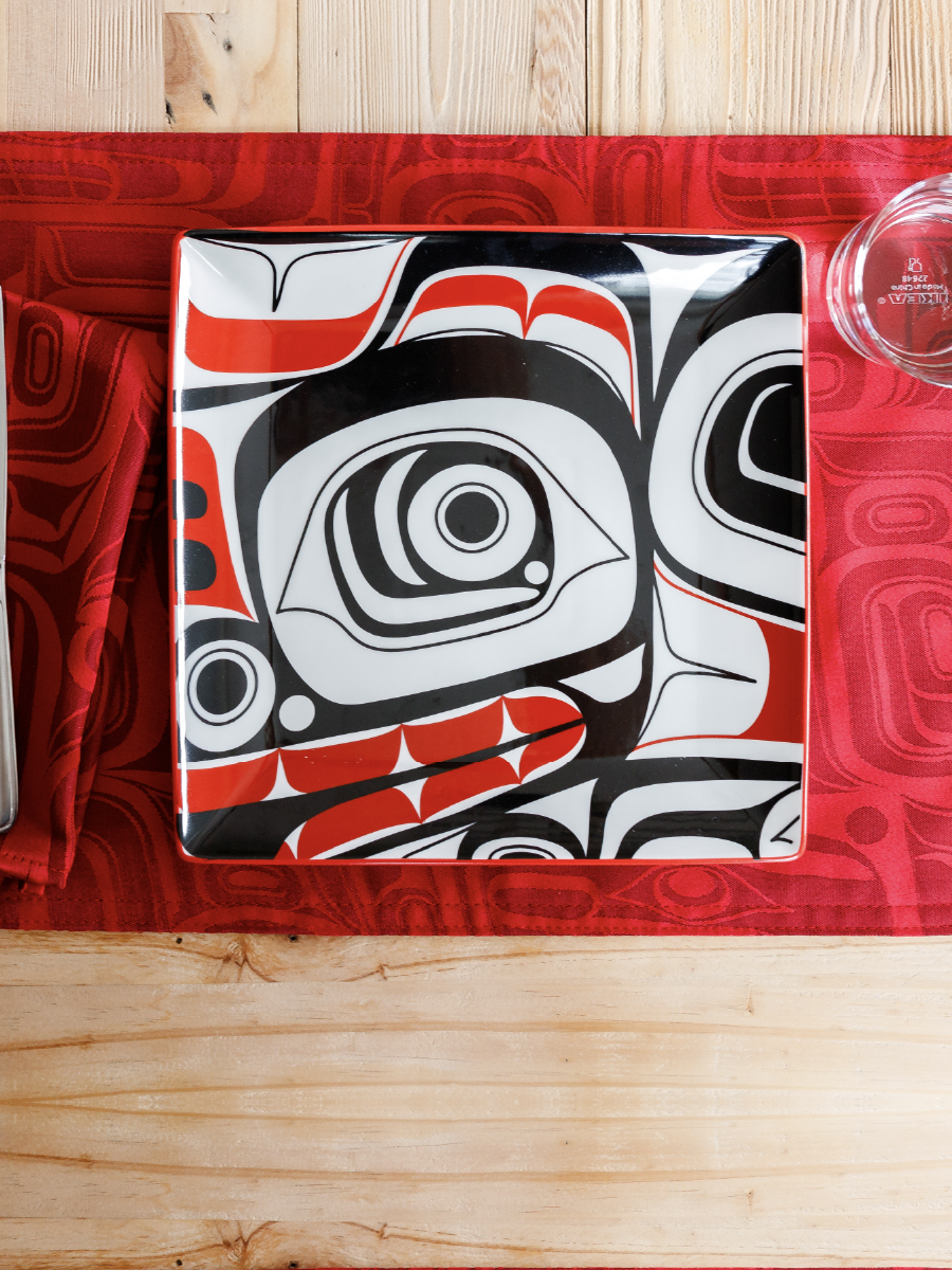 Matriarch Bear Serving Plate by Morgan Asoyuf, Ts'msyen (Tsimshian)