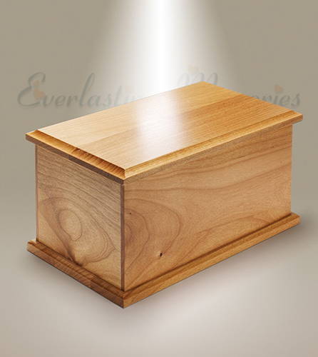 Traditional Wooden Cremation Adult Urn Funeral Casket Personalised Ashes Urn 