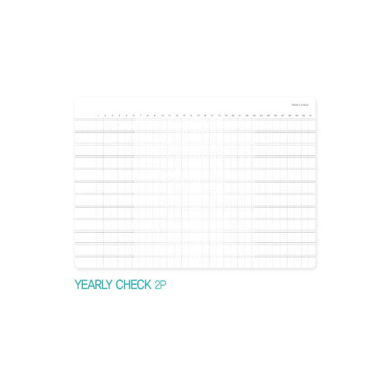 Year check - Appree Origin diary dateless weekly planner journal