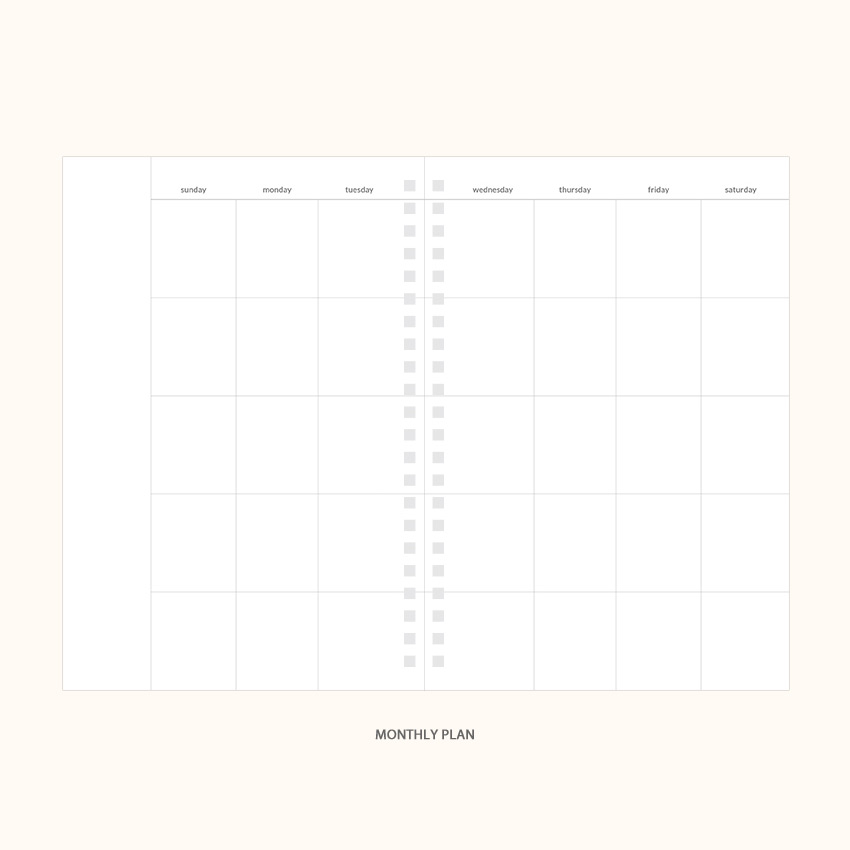 Monthly plan - Indigo Have a nice day 6 months dateless weekly planner