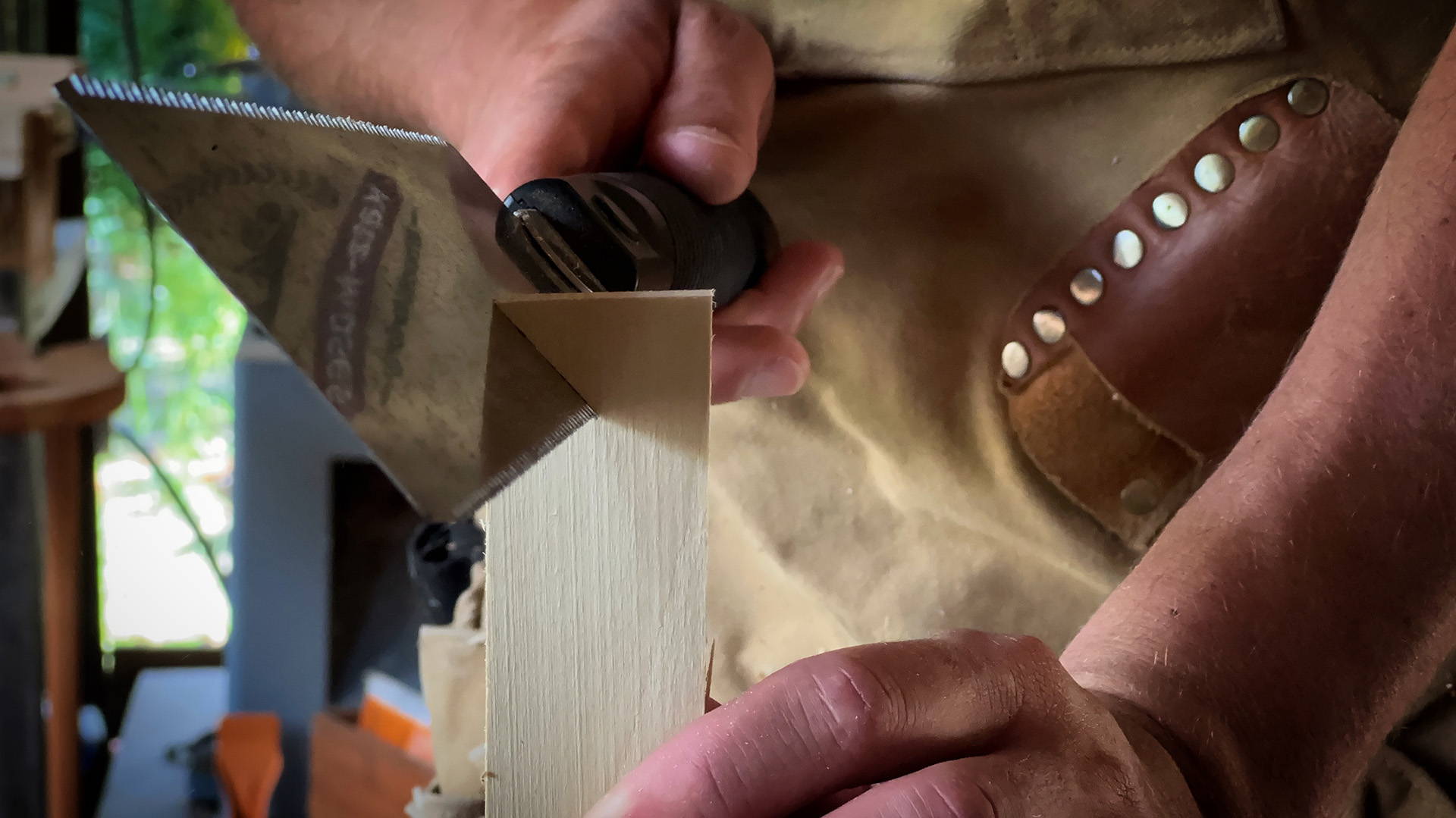 sawing a doe's foot