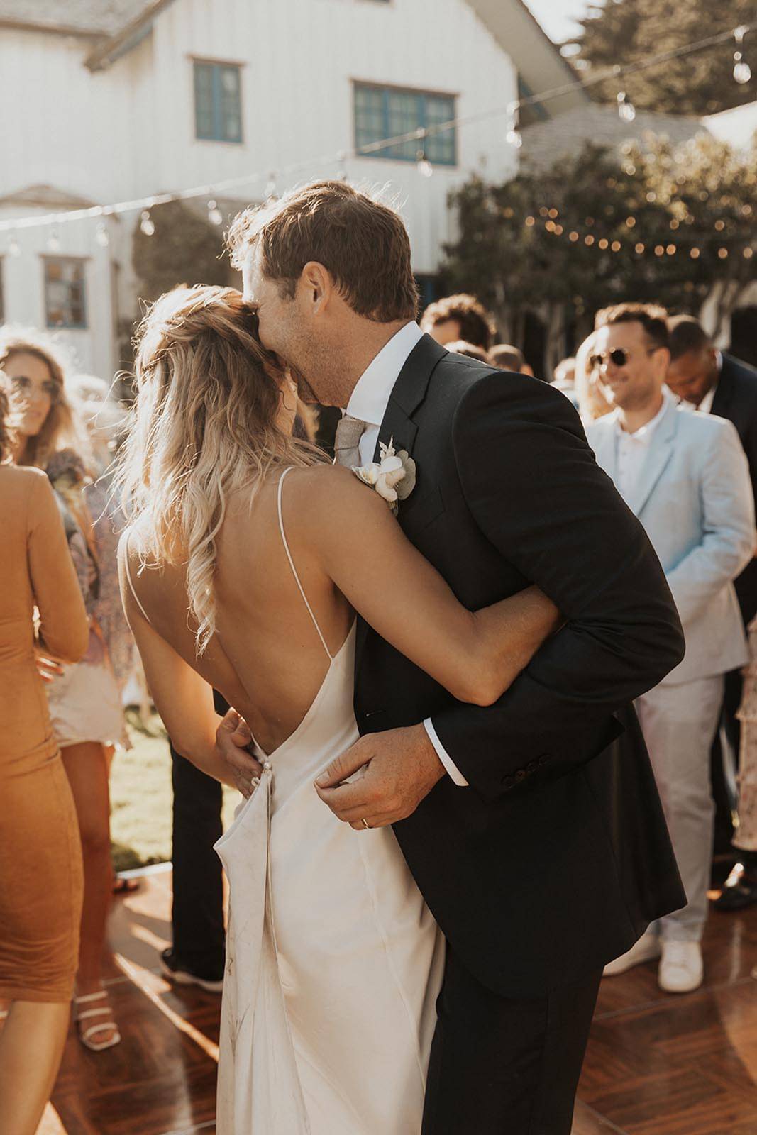 Bride in the Summer gown