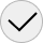 Checkmark inside a circle.