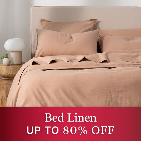 Bed linen sale, up to 80% off