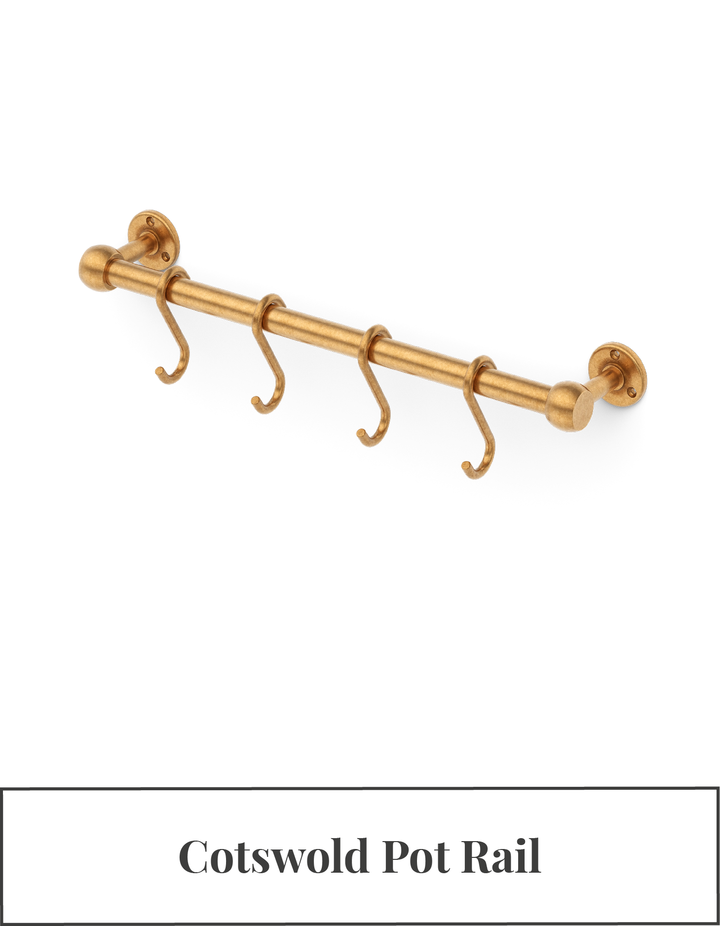 Cotswold Pot Rail with S Hooks