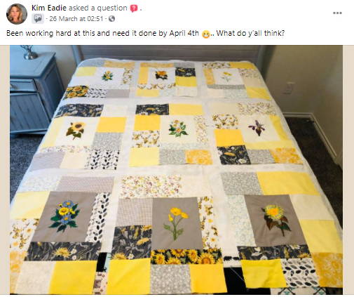 Kim Eadie yellow quilt