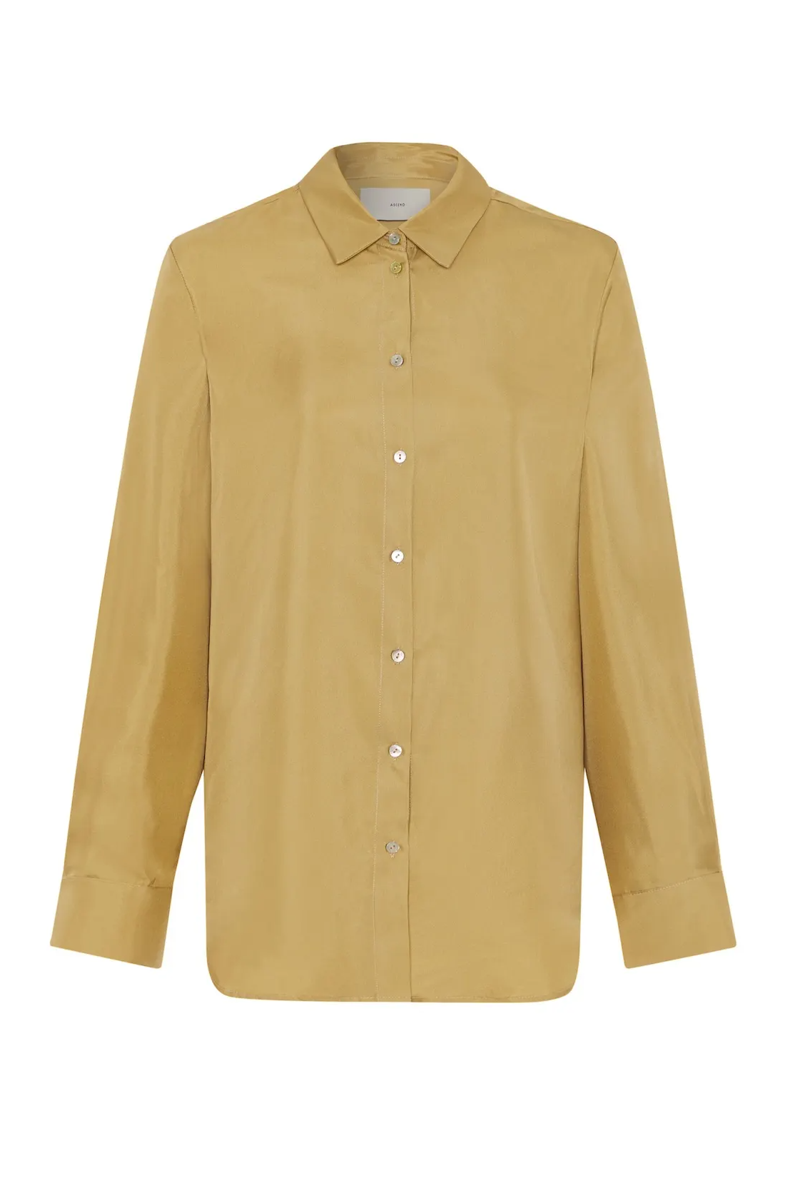 hay tan silk twill pyjama top 