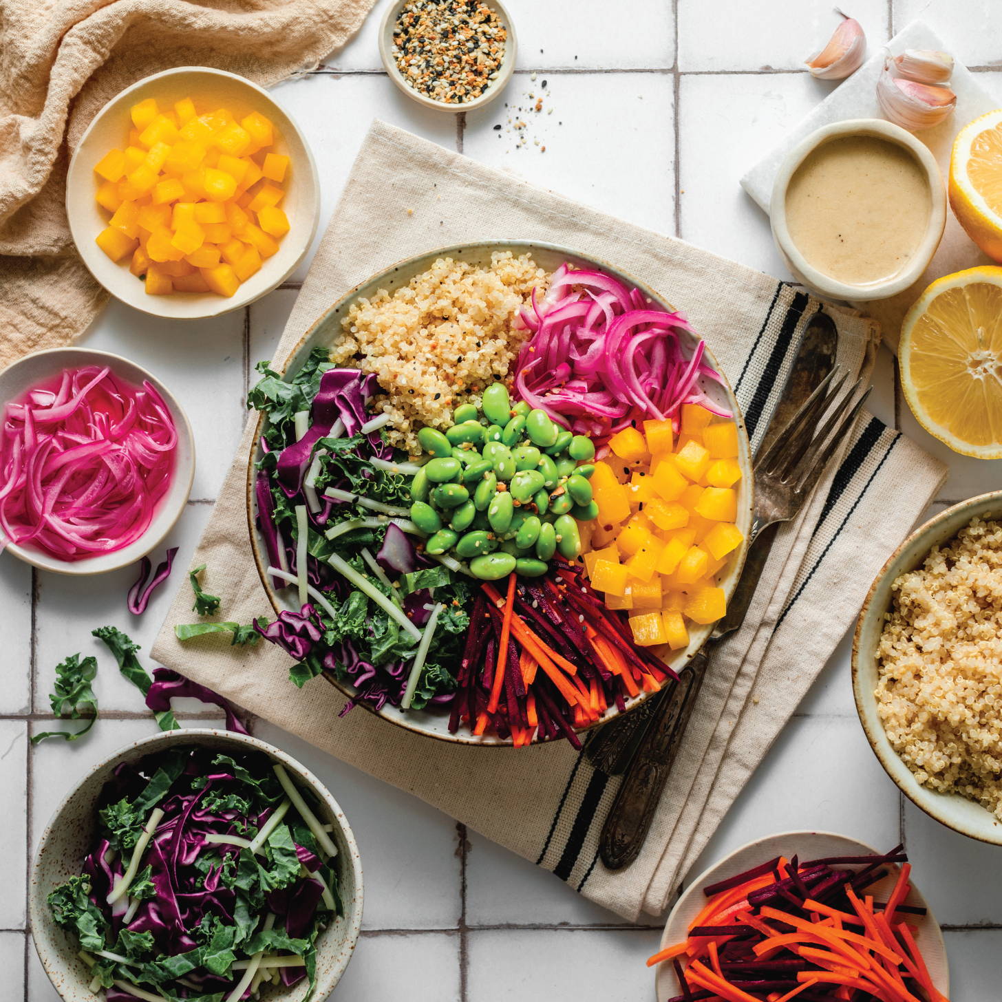 RAINBOW SALAD BOWLS