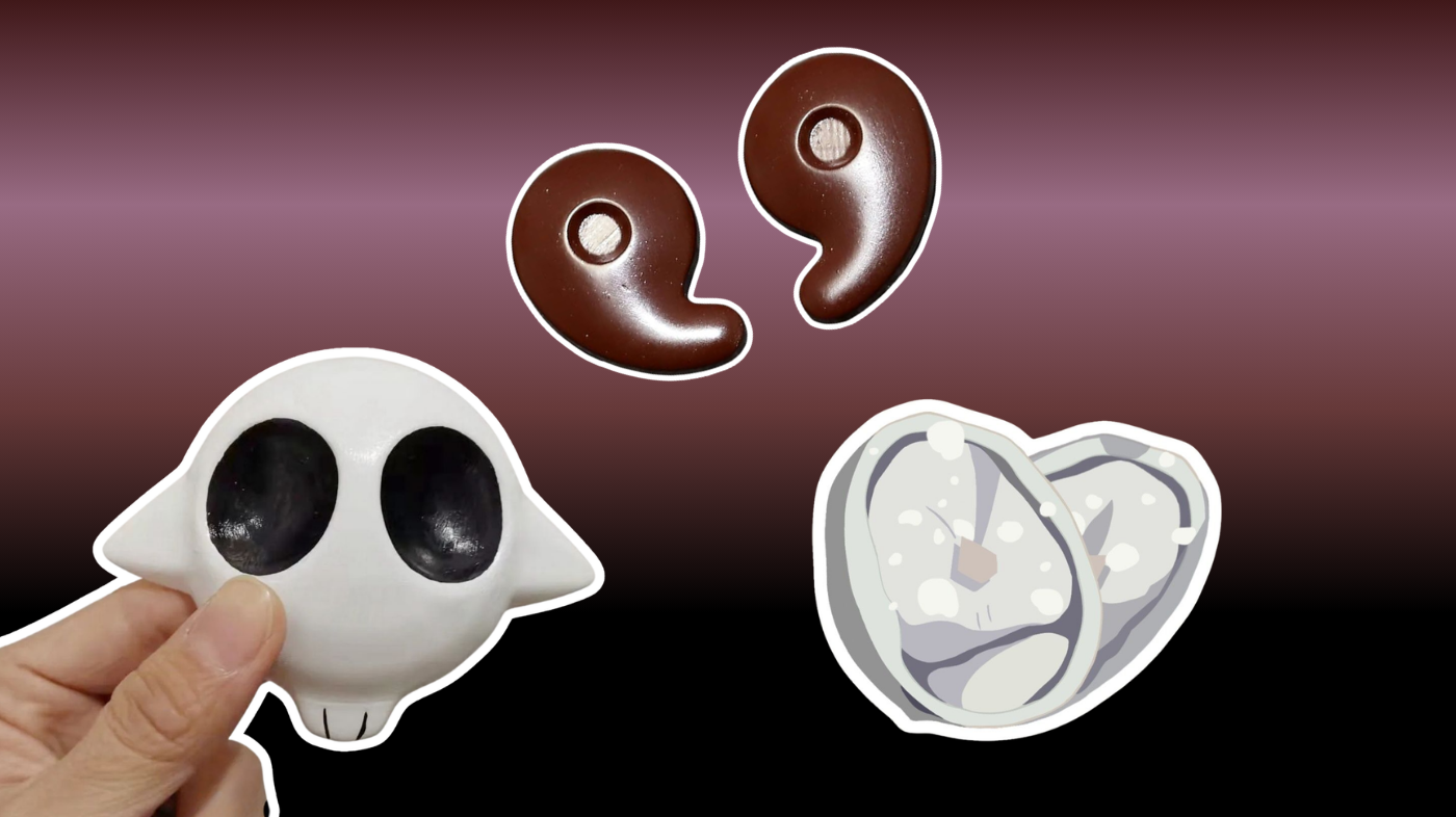 Yashiro Nene cosplay poses and accessories with expressive anime styling and supernatural-themed character details