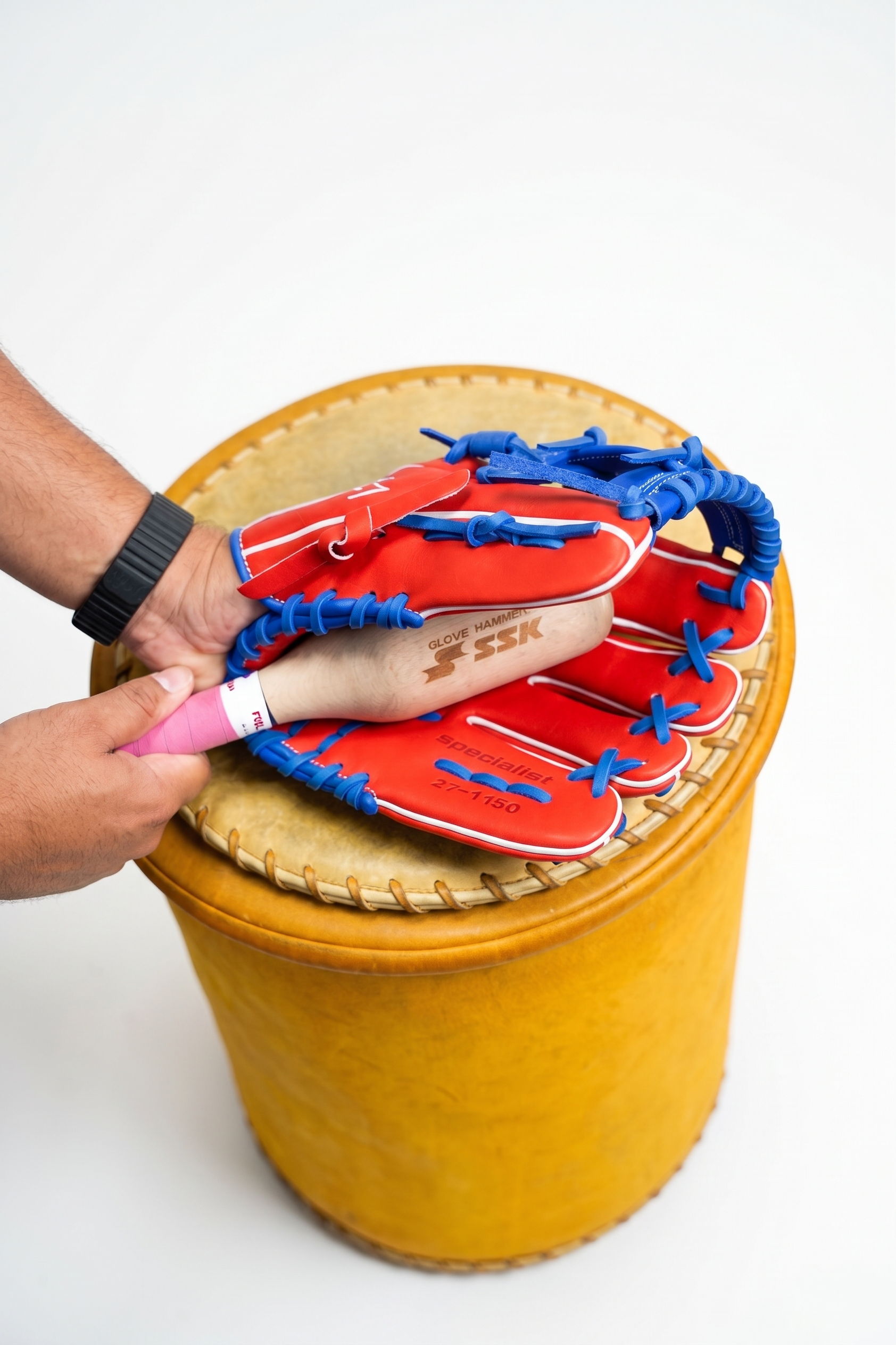 Professional SSK glove mallet work