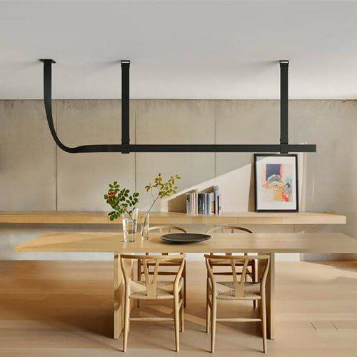 Belt Leather Wrapped Linear Pendant Light