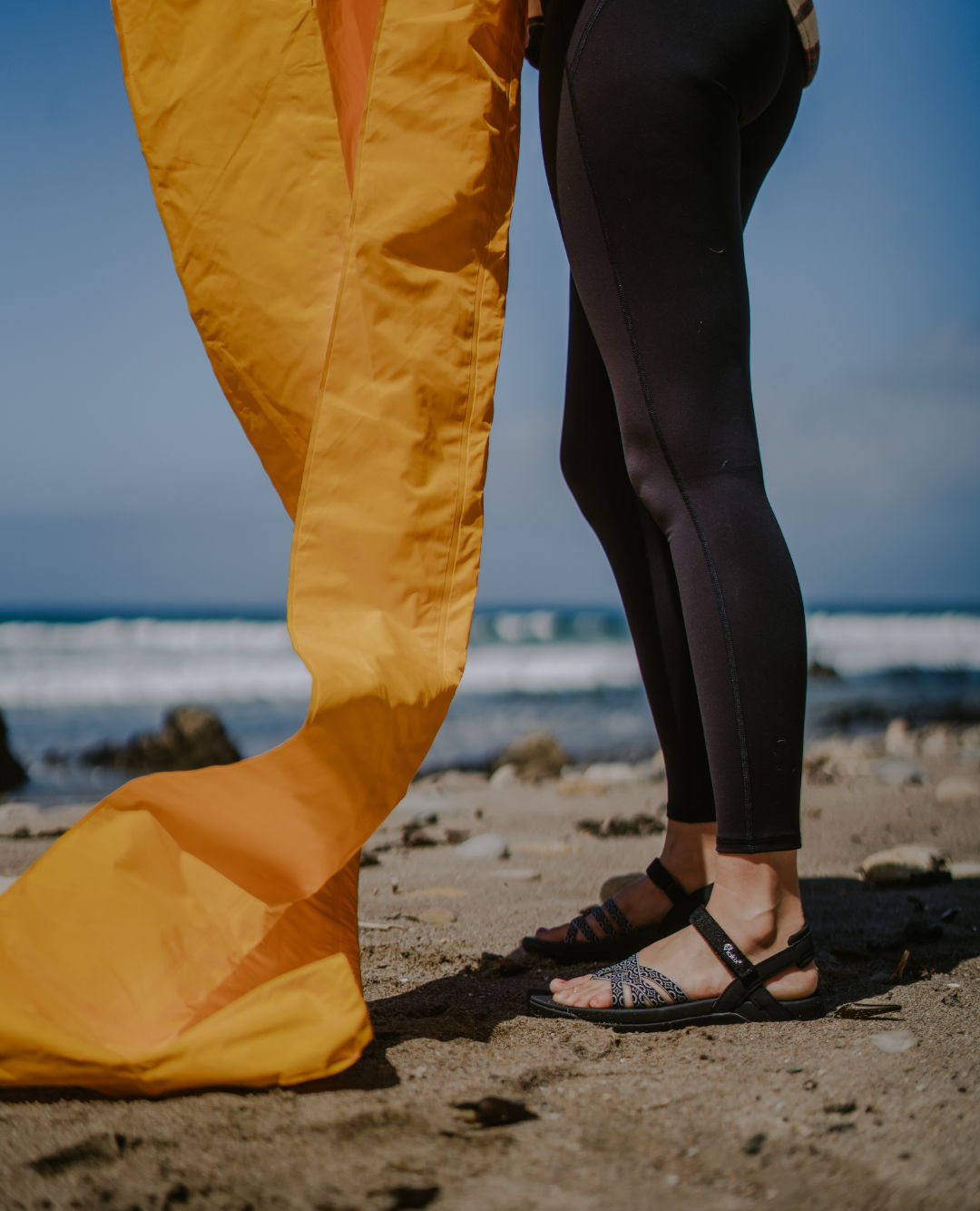 woman wearing samara walking sandals