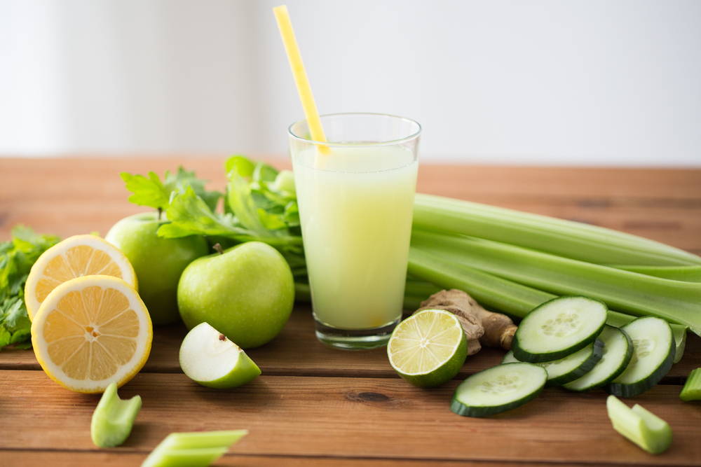 celery, cucumber, lemon,  juice, cleanse, detox