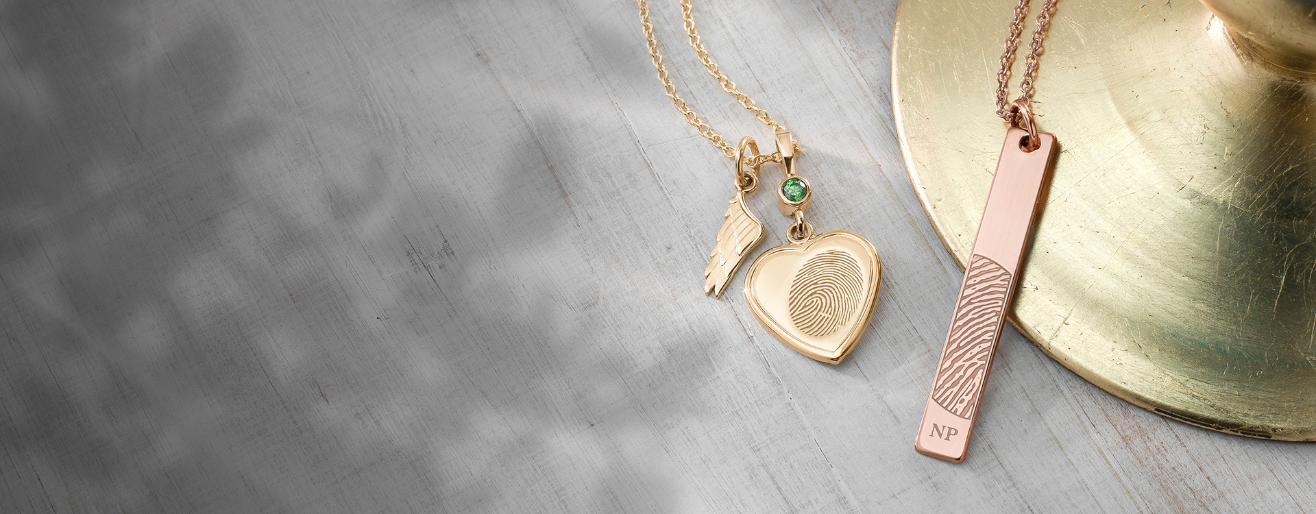 fingerprint necklaces