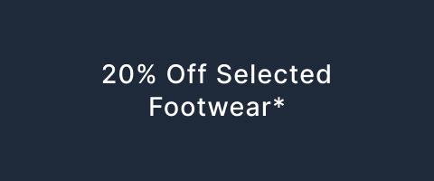 20% Off Selected Footwear*