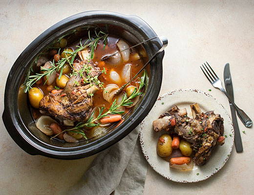 Slow Cooker Lamb Shank with DYP's