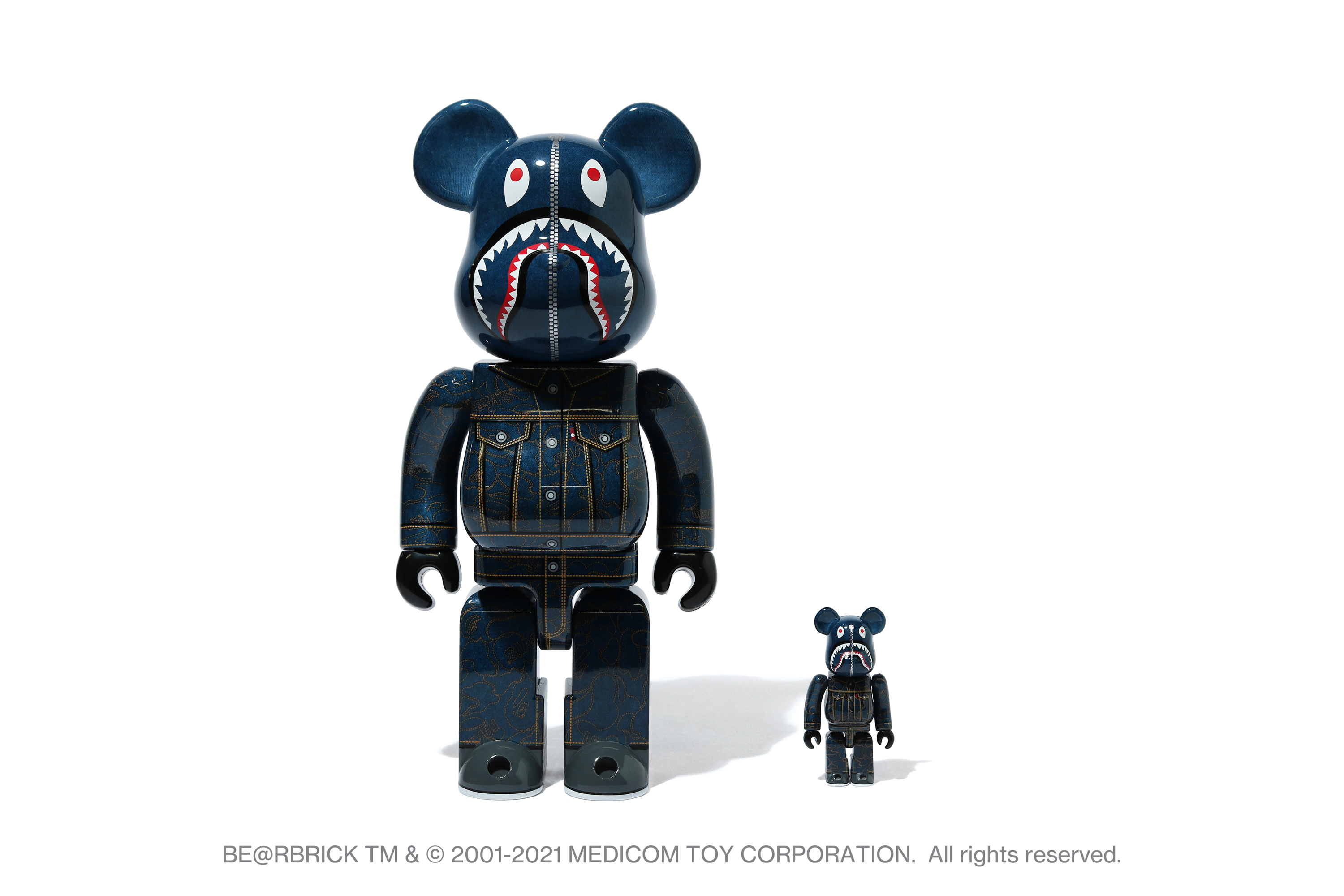 BAPE X LEVI’S BE@RBRICK 100% & 400% x2