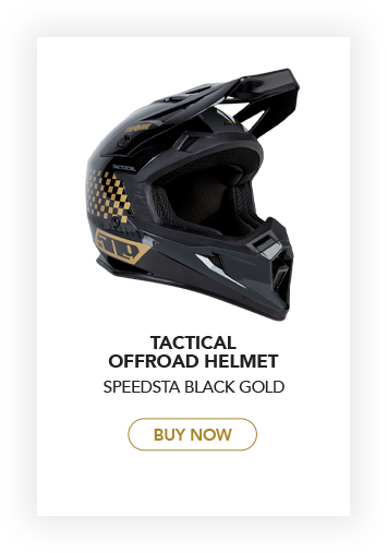 Tactical Offroad Helmet in Speedsta Black Gold