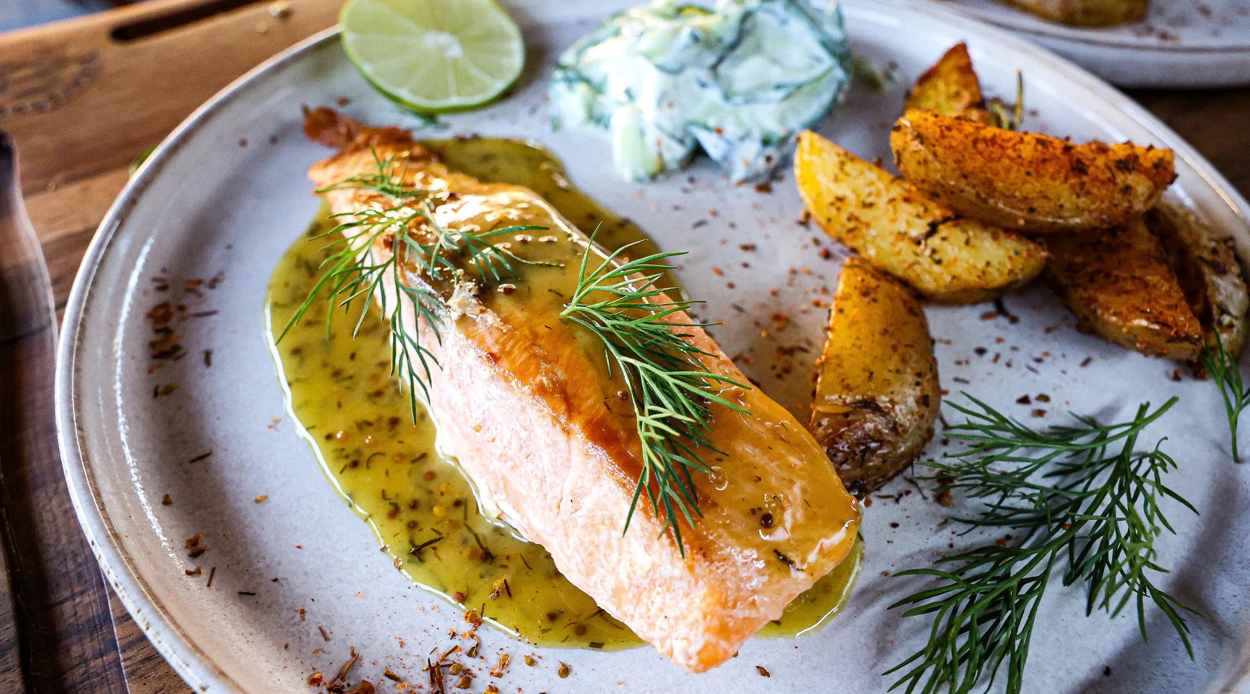Gegrillter Lachs