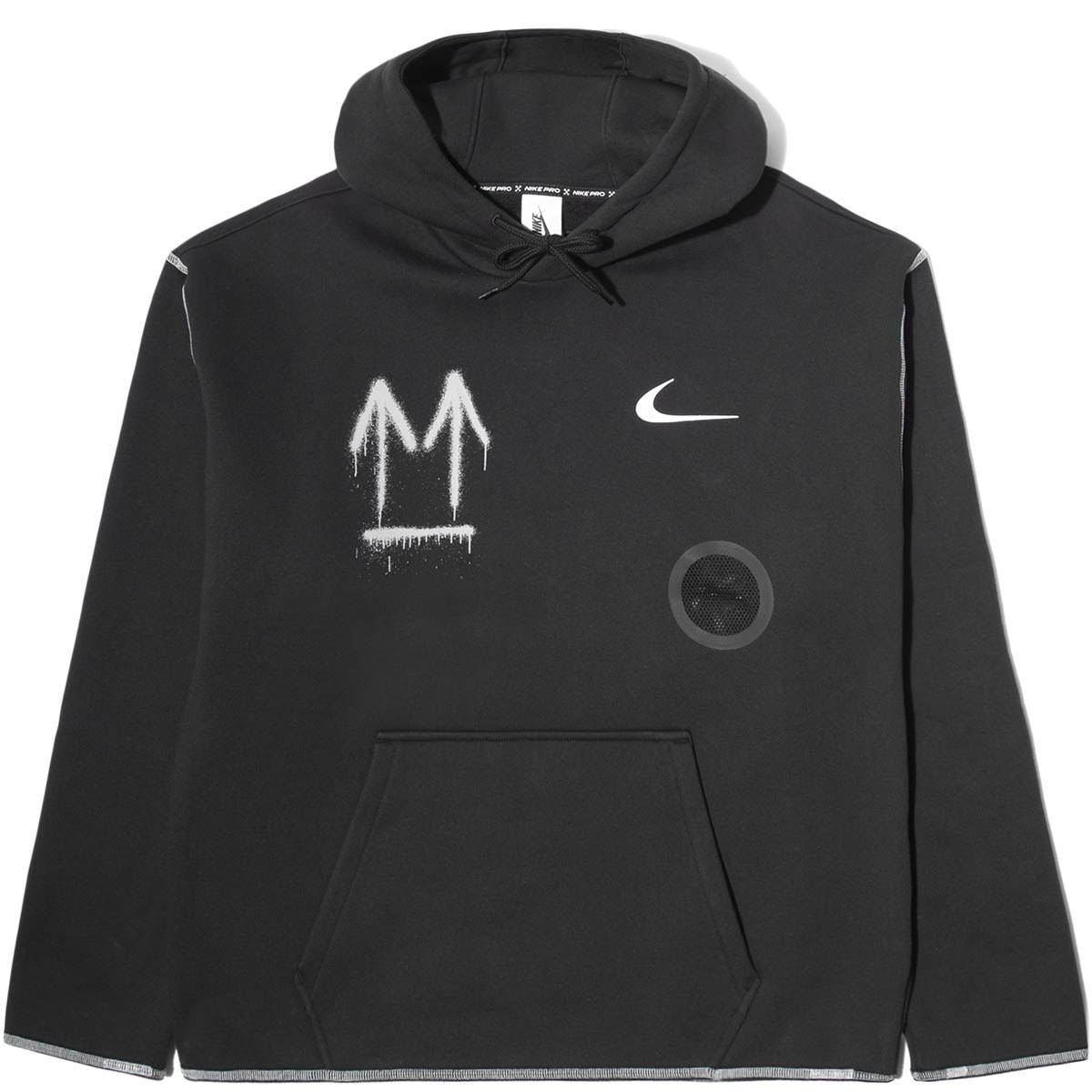 nike off white hoodie black