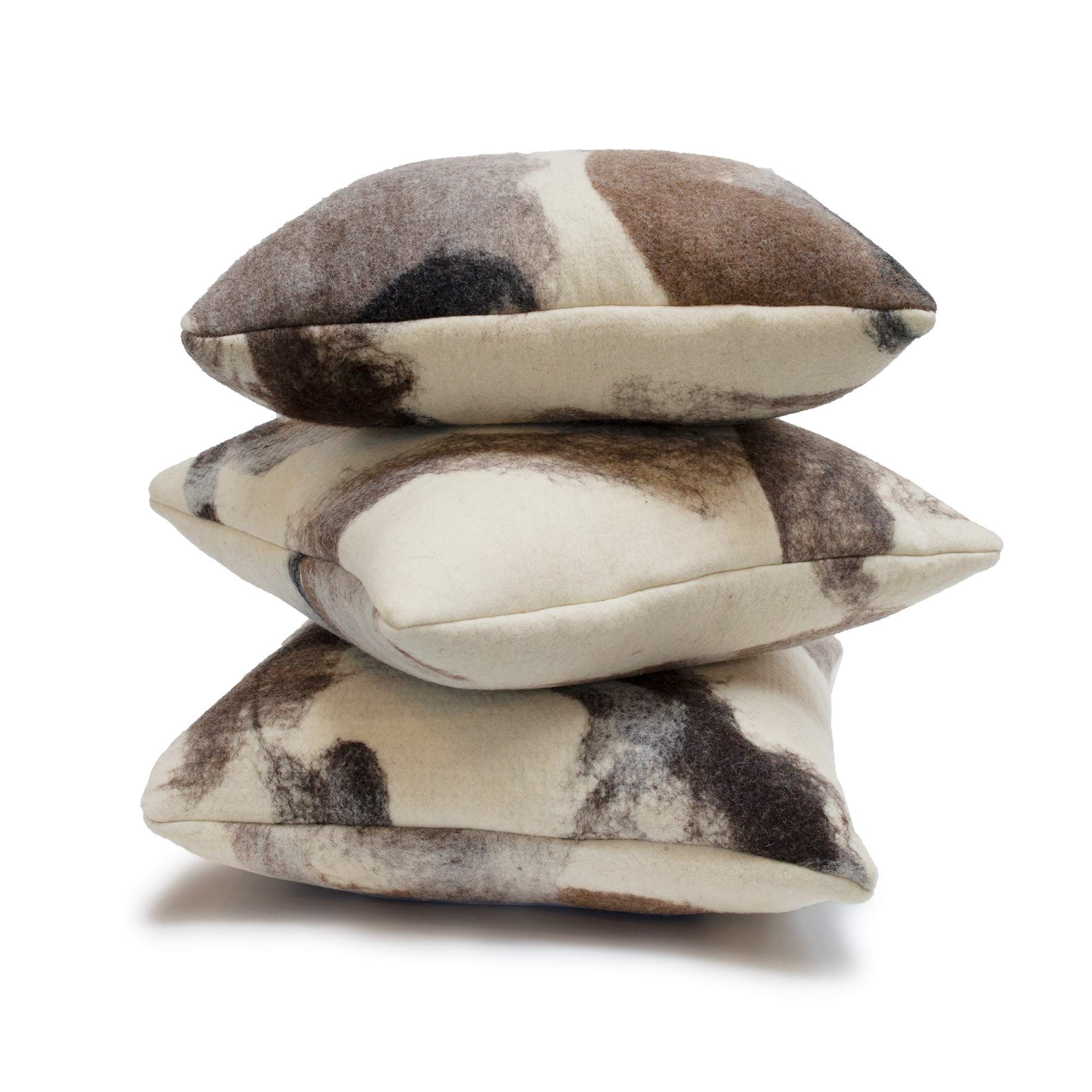 Wool pillow stack