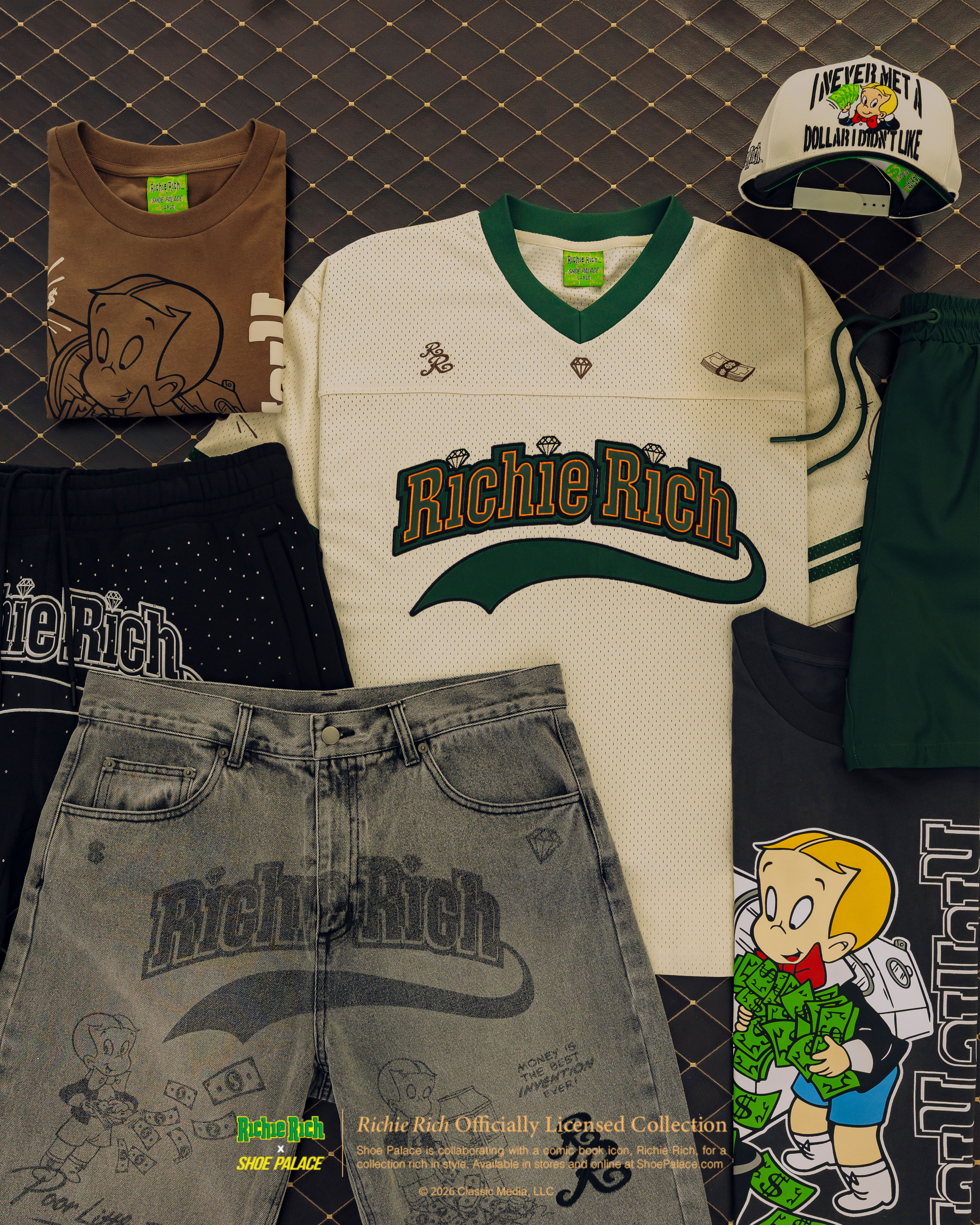 Clothing items featuring the 