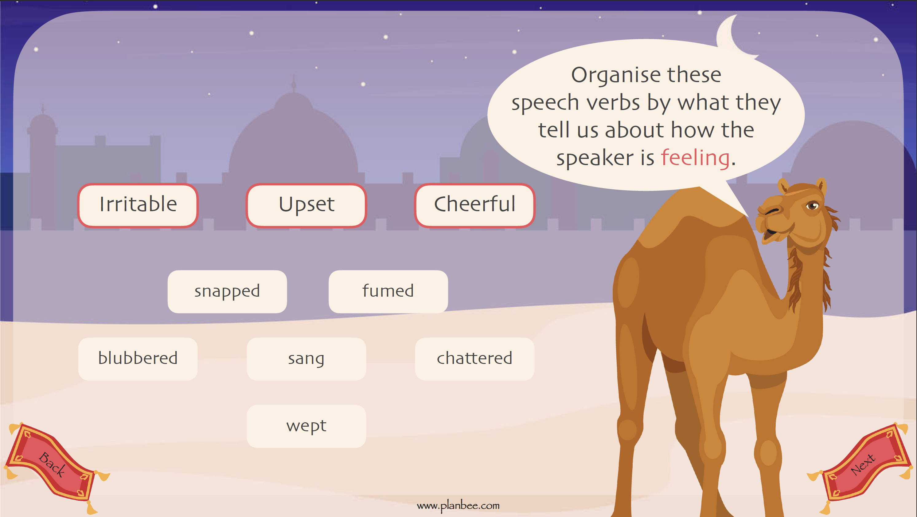 Direct speech lesson pack example