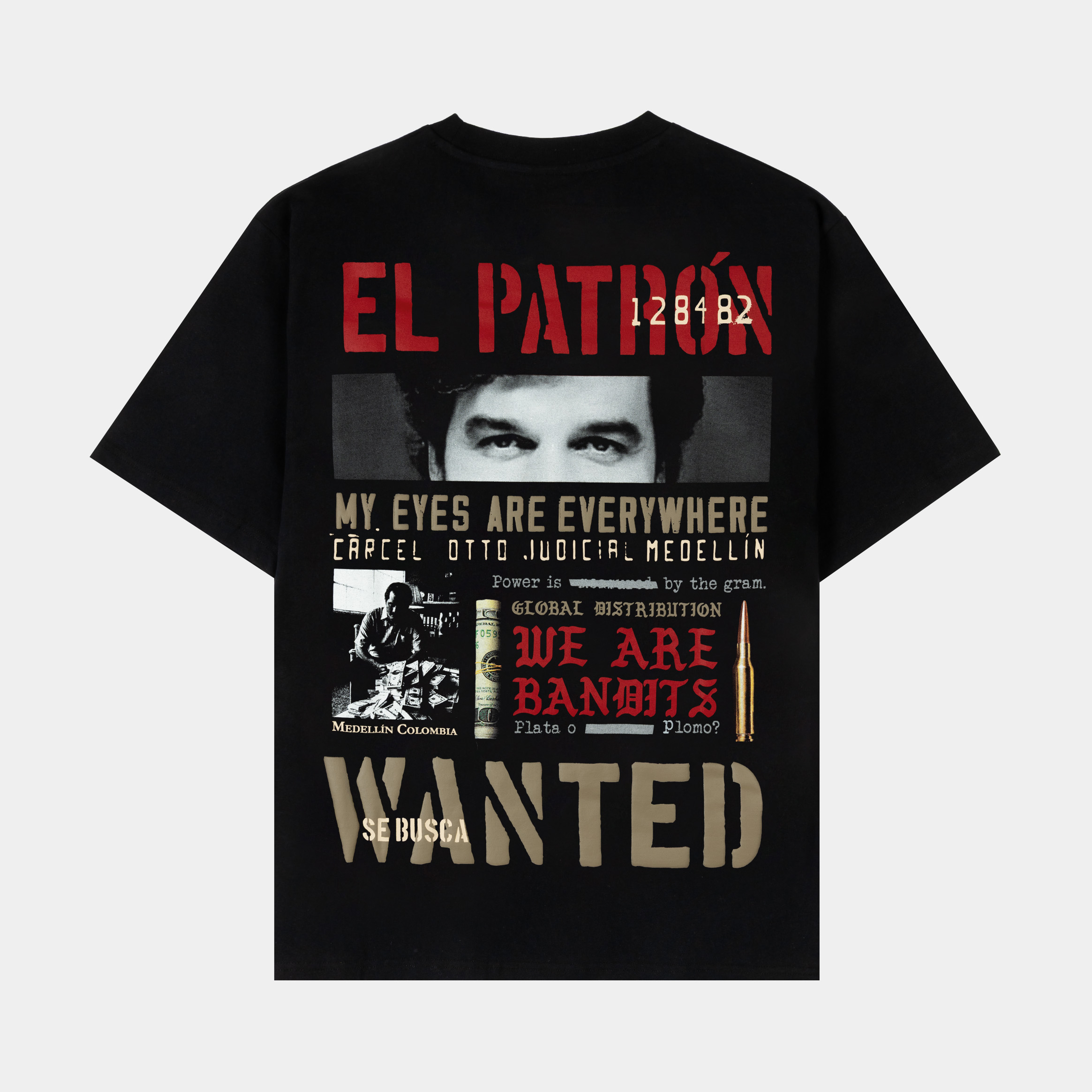 Black t-shirt with 