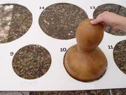 Gourd sizing table