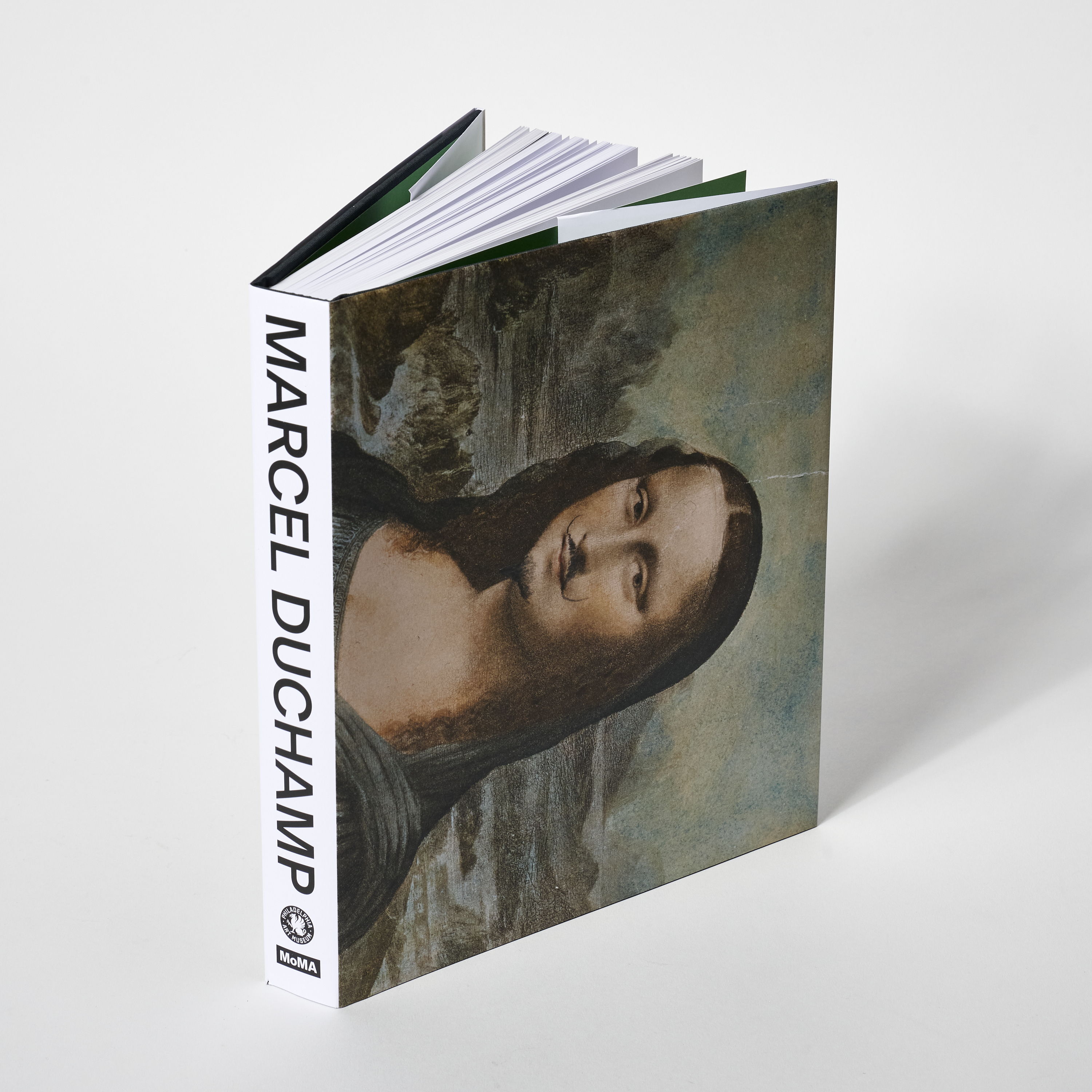 Book cover featuring a famous painting and the name 