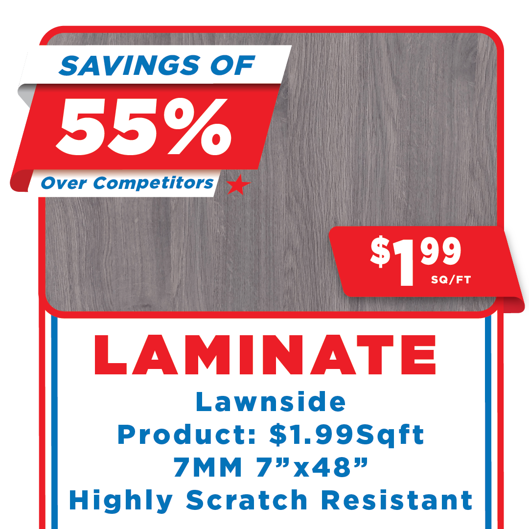 Lawnside laminate labor day savings
