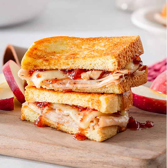 apple berry turkey melts