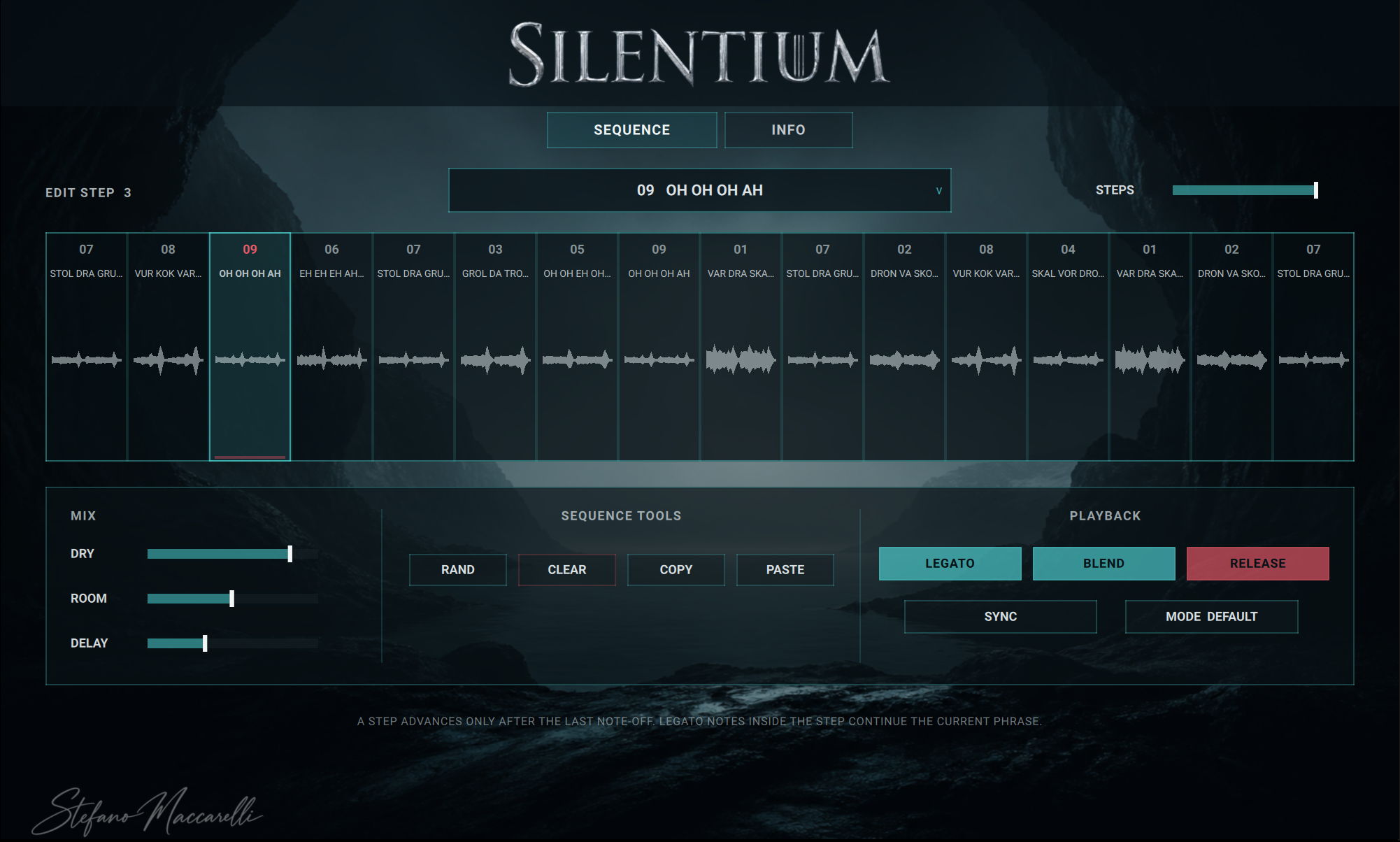 Zero-G Elements Silentium Chants GUI