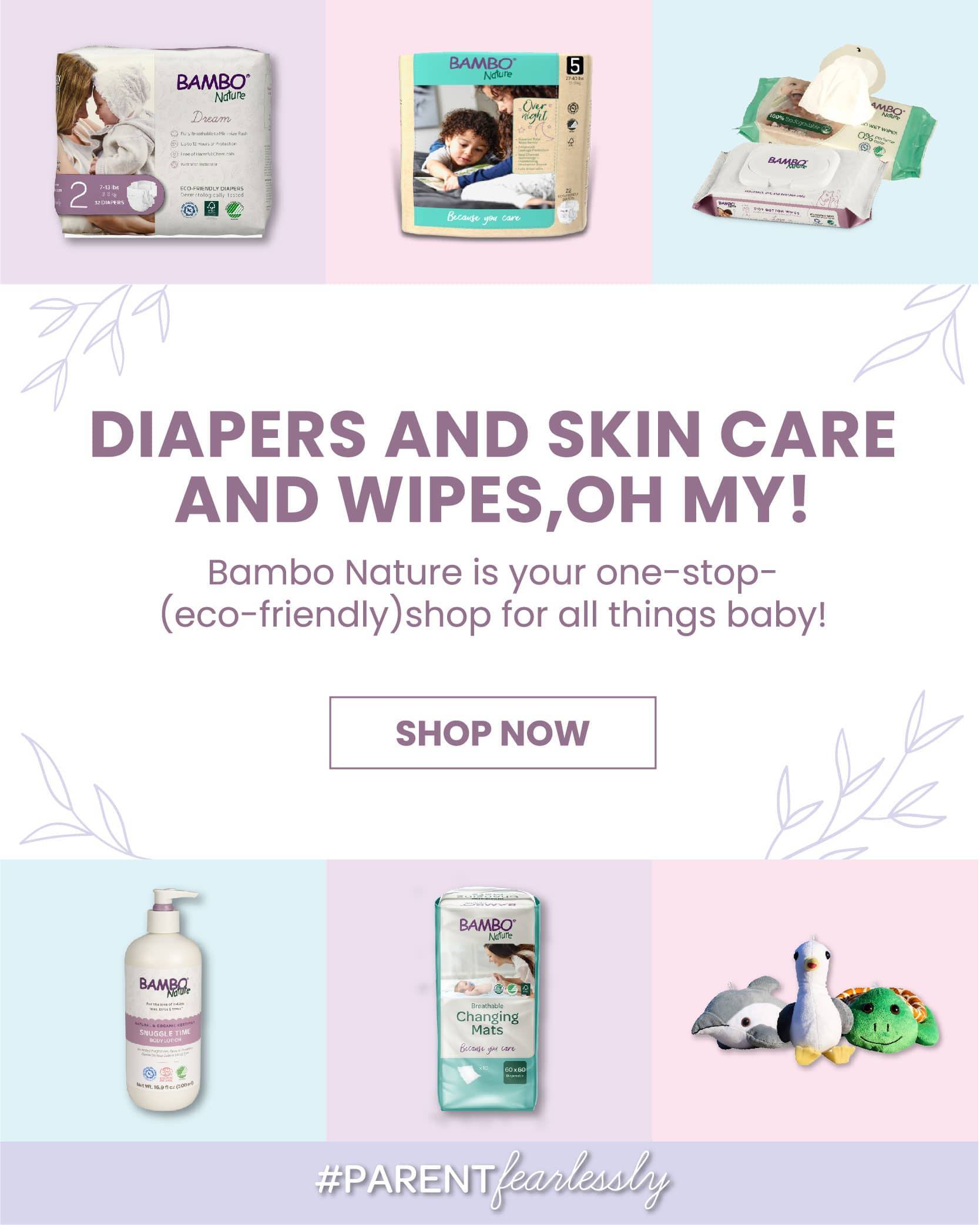 Bambo Nature - Shop Baby Diapers, Wipes, & Skincare Bambo Nature USA