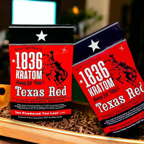 1836 Kratom Texas Red Kratom Powder 1oz & 4oz