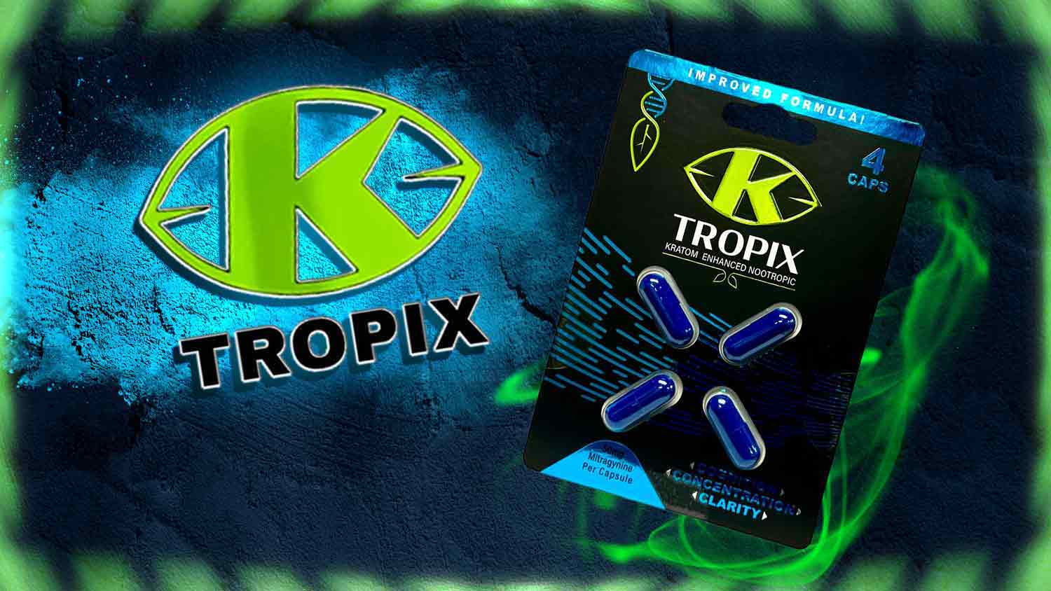 K Tropix Kratom Enhanced Nootropic Capsules 4ct