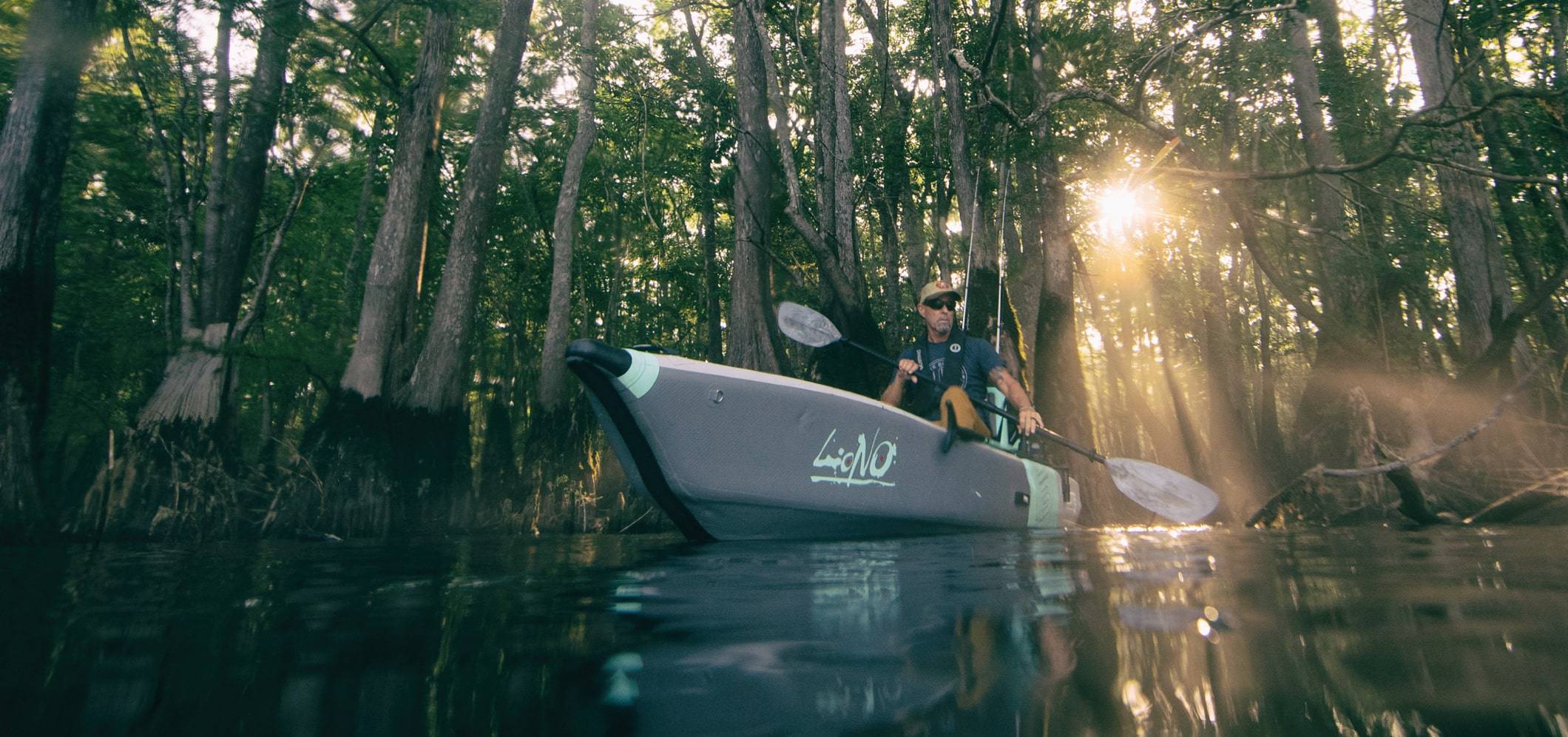 Man paddling a LONO Aero 