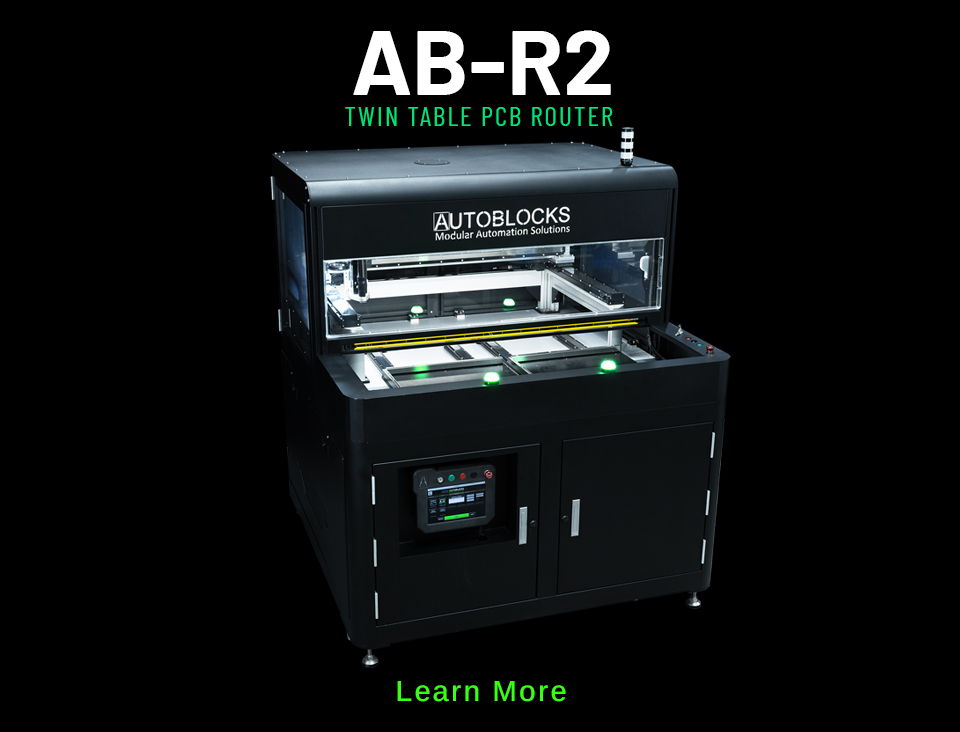 AB-R2 twin table pcb router banner