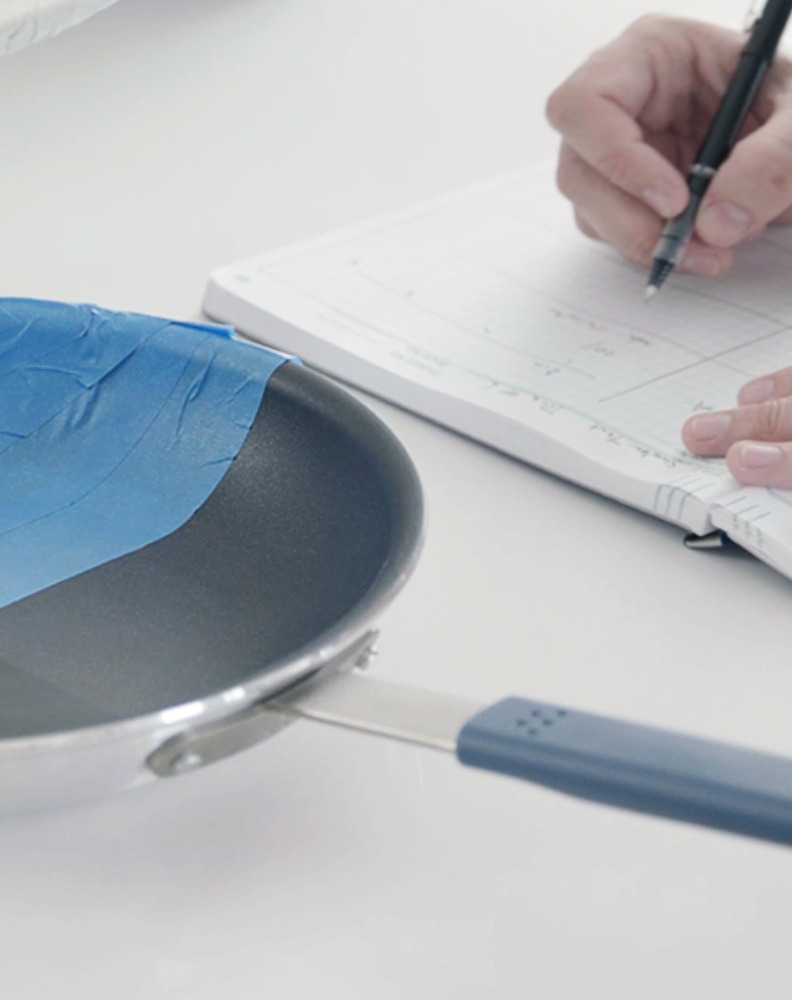 We performed hours of forced abrasion testing to simulate years of regular wear and tear.