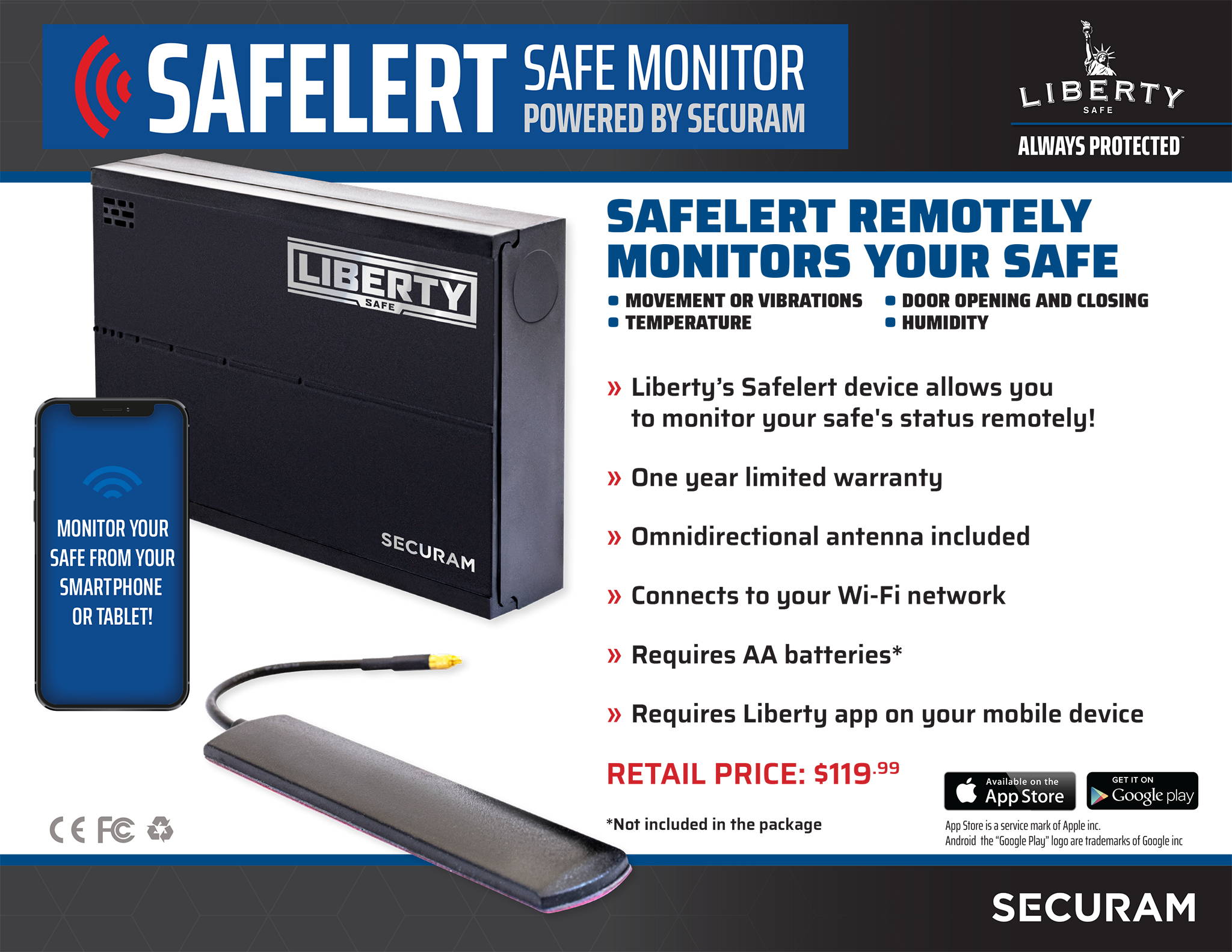 SafElert Safe Monitoring System Accessory