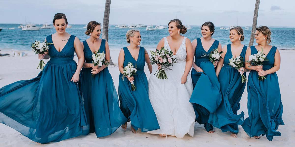 Rose Beach Bridesmaid Dress in Marine