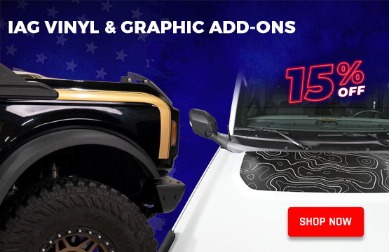 4th of July Sale - 15% OFF IAG Vinyl and Graphic Add-ons