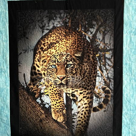 Leopard Panel Quilt Front