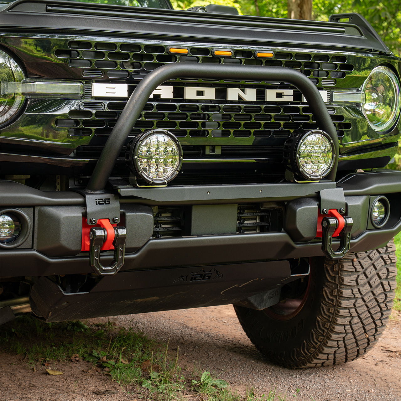 IAG Off-Road FMS Stealth Light Bar Mount for OE Style Bull Bar on 21+ Ford Bronco