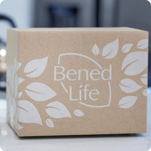 Brown box with 