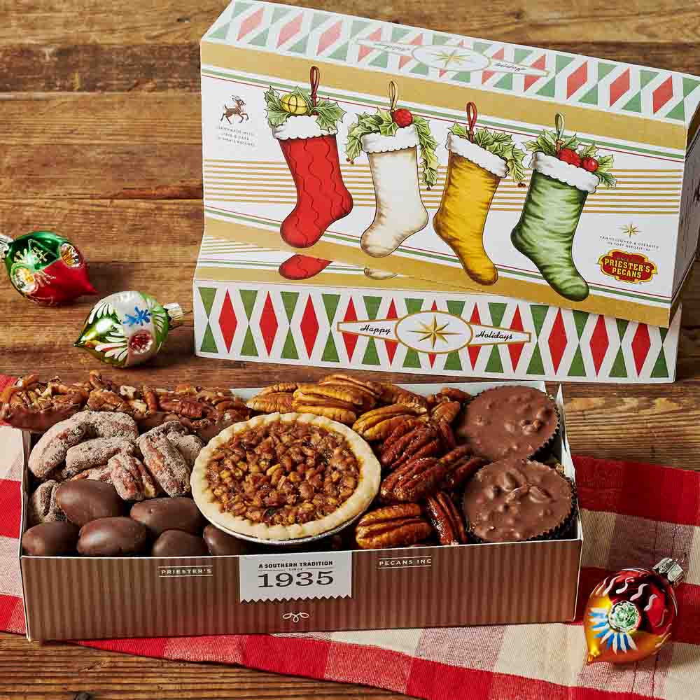 Classic Christmas Stocking Stuffer Gift Box – Holiday Treats, 15 oz