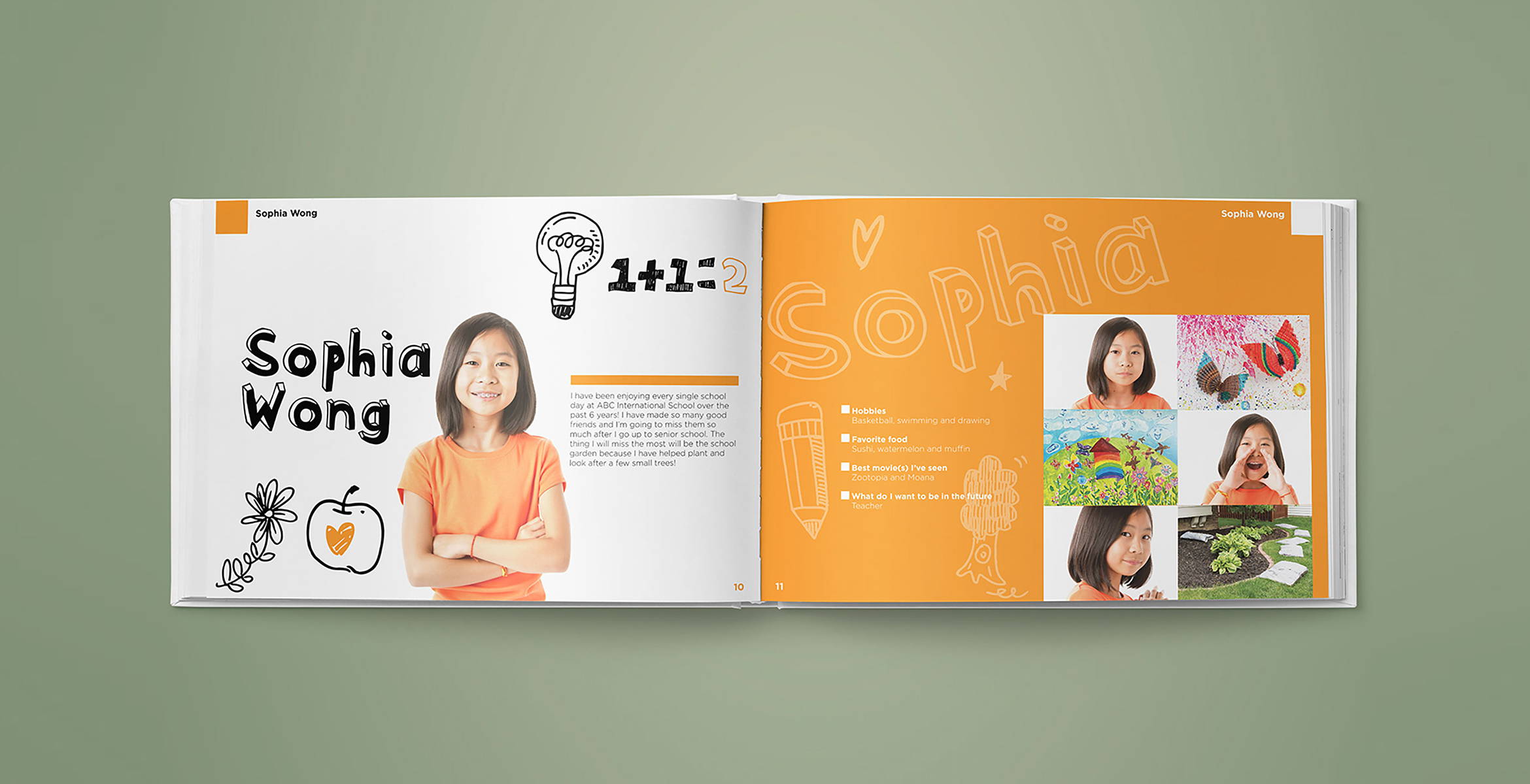 School yearbook design | Blank Sheet