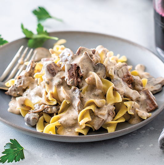 Garlic Garlic Beef Stroganoff