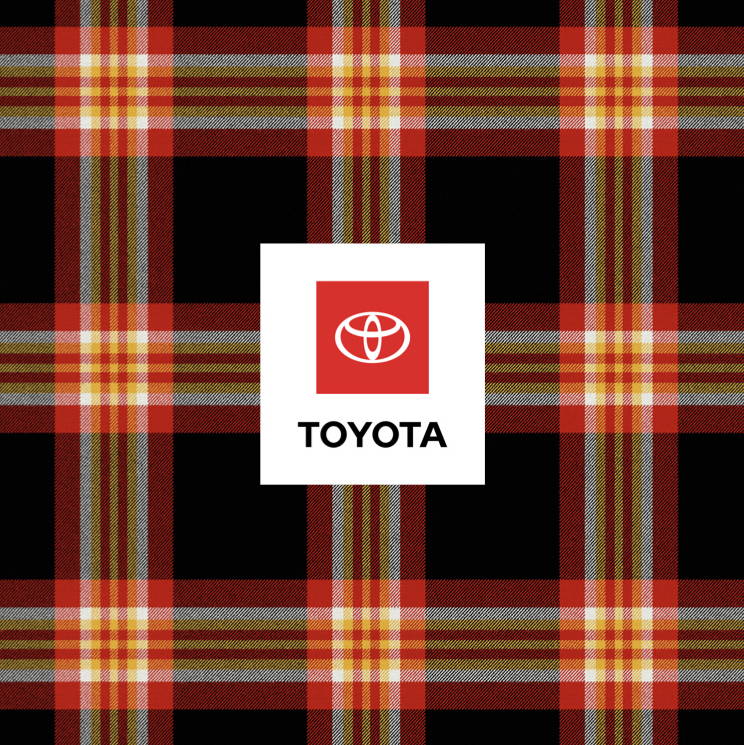 Toyota tartan design