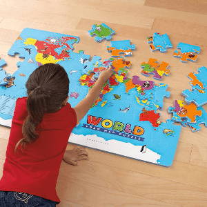 World Foam Map Puzzles